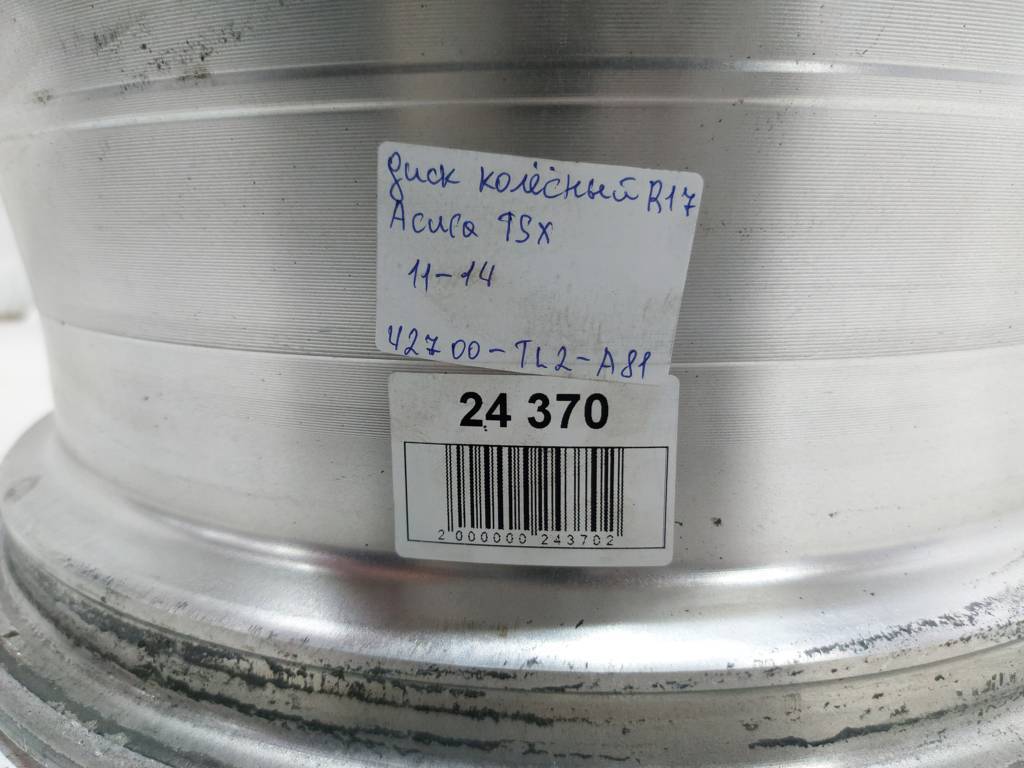 Tsx Колісний диск R17 без гуми Acura TSX 2011-2014 42700TL2A81 Acura TSX 29