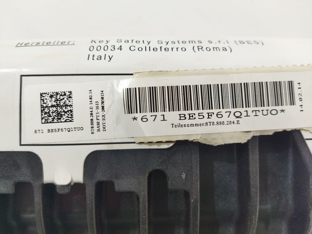 A4 Подушка безпеки пасажира (у торпеді) Audi A4 2013-2016 8T0880204E Audi A4 5