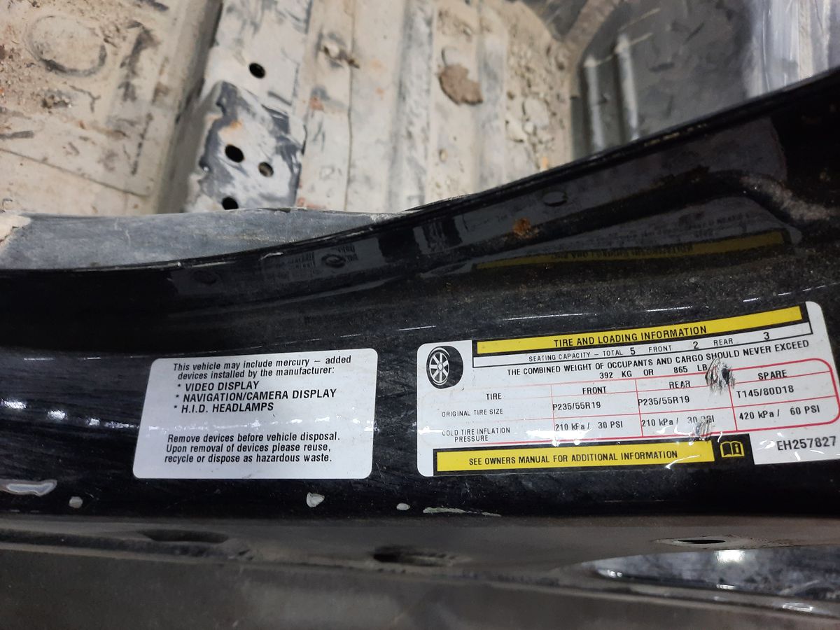 Charger Стійка центральна ліва (метал) Dodge Charger 2011-2014 68096291AD Dodge Charger 7
