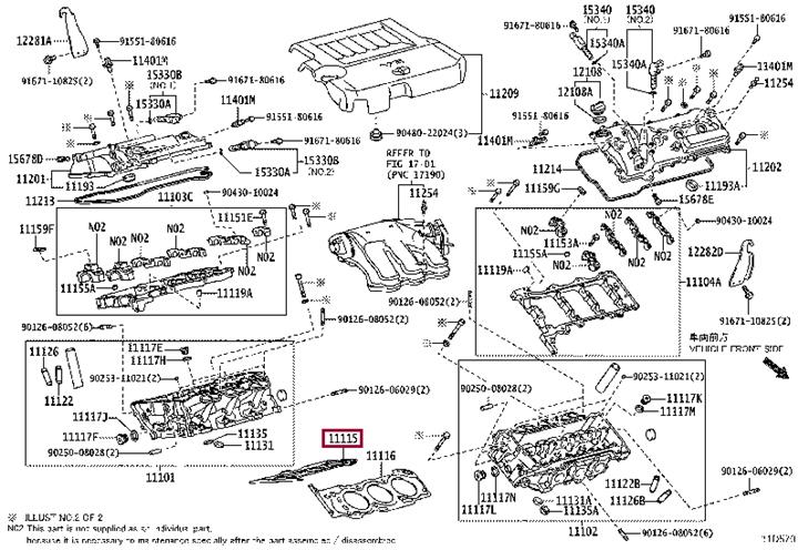 Прокладки гбц. Прокладка ГБЦ TOYOTA 1111531080