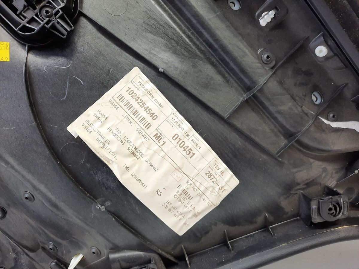 Passat cc Карта дверей задньої лівої Volkswagen Passat CC 2013-2016 3C8867011DGDCE Volkswagen Passat CC 9