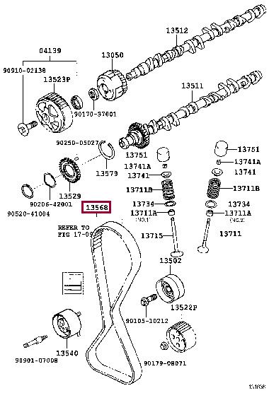 Ремінь ГРМ TOYOTA 1356879235