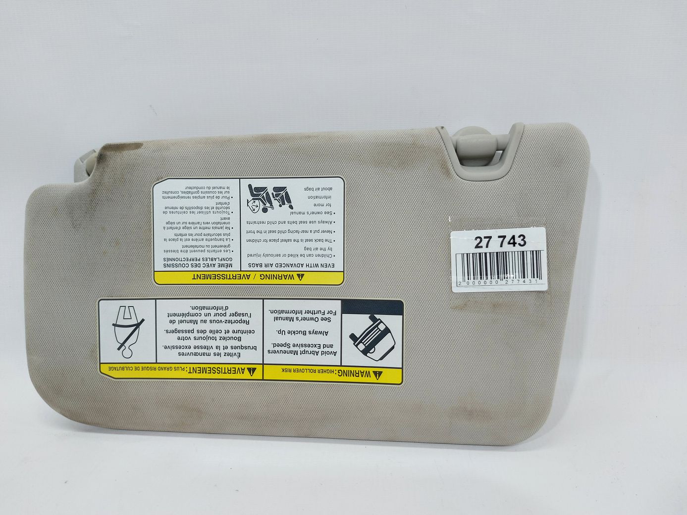 Rogue Козырёк солнцезащитный пассажира Nissan Rogue 2014-2017 964004BA1D Nissan Rogue 5