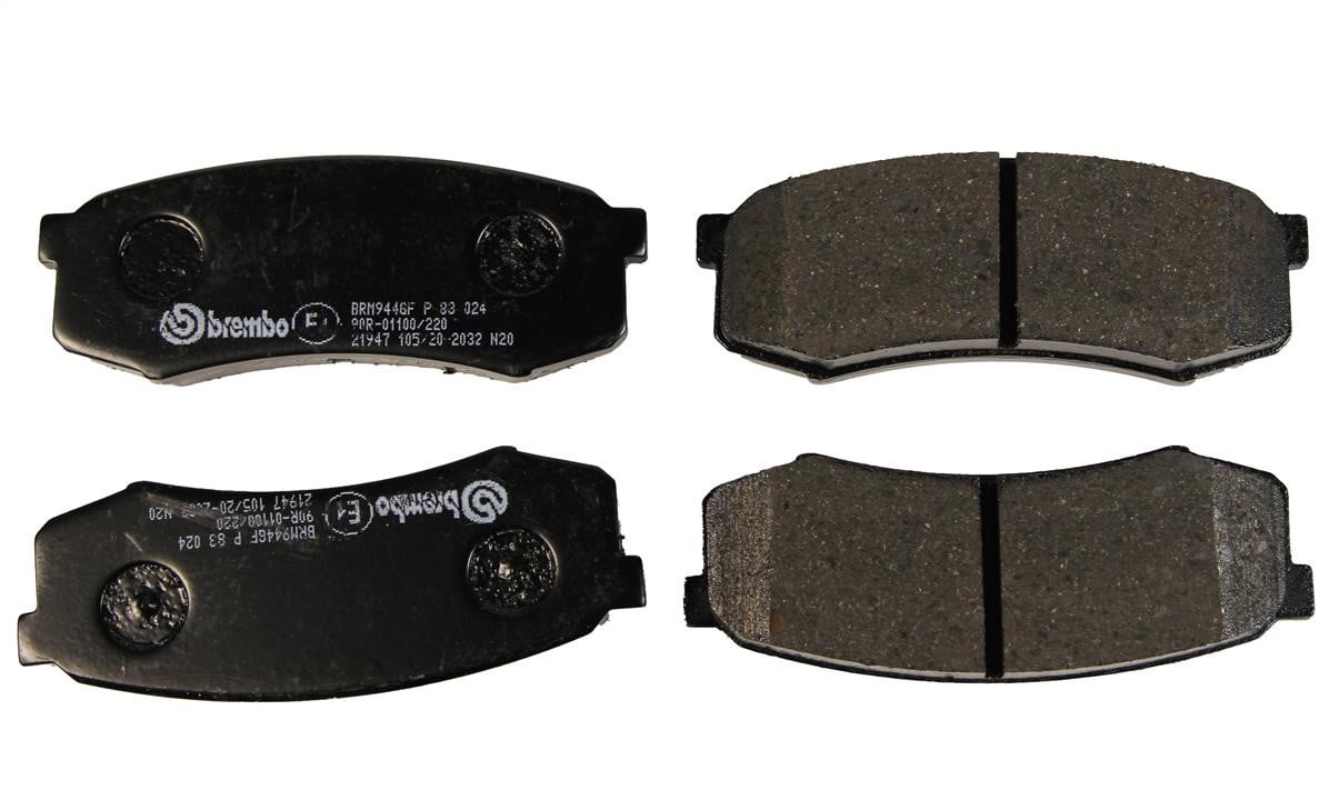 Дисковые. Гальмівні колодки дискові, комплект BREMBO P83024