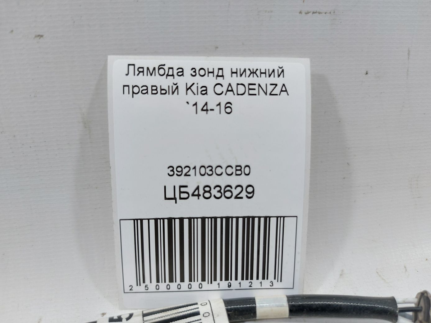 Cadenza Лямбда зонд нижній правий Kia CADENZA 2014-2016 392103CCB0 Kia CADENZA 4 Cadenza Лямбда зонд нижній правий Kia CADENZA 2014-2016 392103CCB0 Kia CADENZA 4