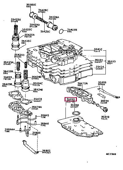 Фильтры акпп. Фільтр АКПП TOYOTA 3533032022