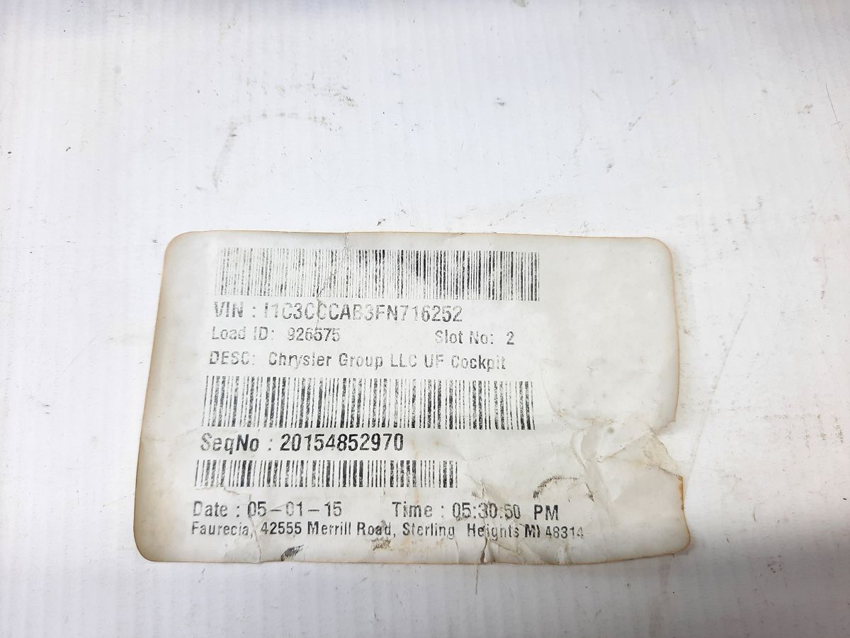 200 limited Торпеда голая (дефекты) Chrysler 200 Limited 2015-2017 5VK64DX9AE Chrysler 200 Limited 13