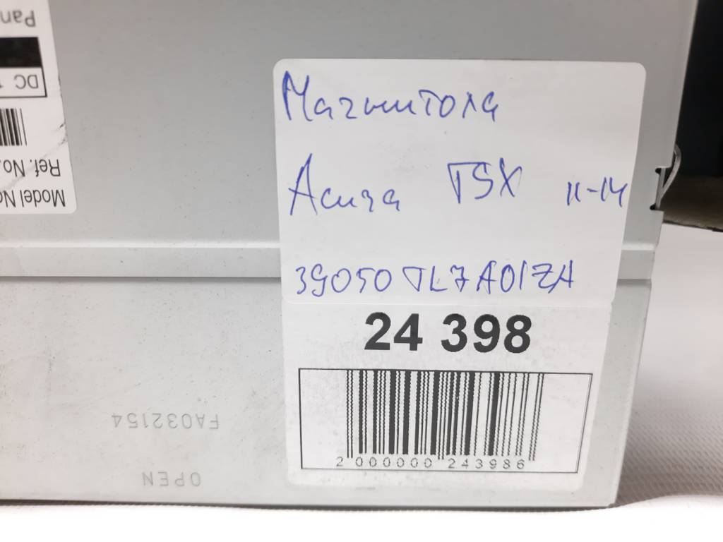 Tsx Магнитола Acura TSX 2011-2014 39100TL2A110M1 Acura TSX 8