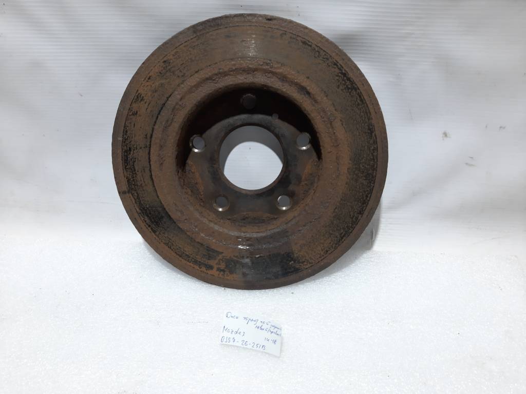 3 Диск гальмівний задній лівий/правий Mazda 3 2014-2018 BJS726251B Mazda 3 12