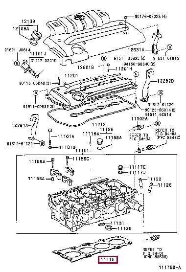 Прокладки гбц. Прокладка ГБЦ TOYOTA 1111528023