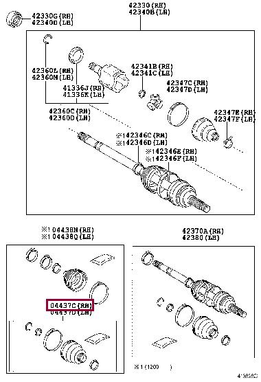 Пыльники шруса. Пильник ШРУСа TOYOTA 0443942030 Пыльники шруса. Пильник ШРУСа TOYOTA 0443942030