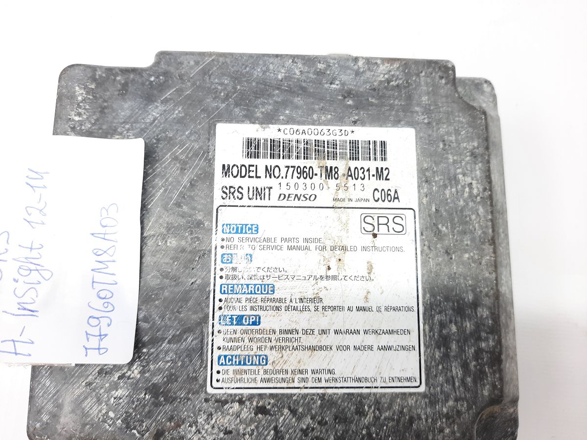 Insight Блок SRS Honda Insight 2012-2014 77960TM8A03 Honda Insight 2 Insight Блок SRS Honda Insight 2012-2014 77960TM8A03 Honda Insight 2