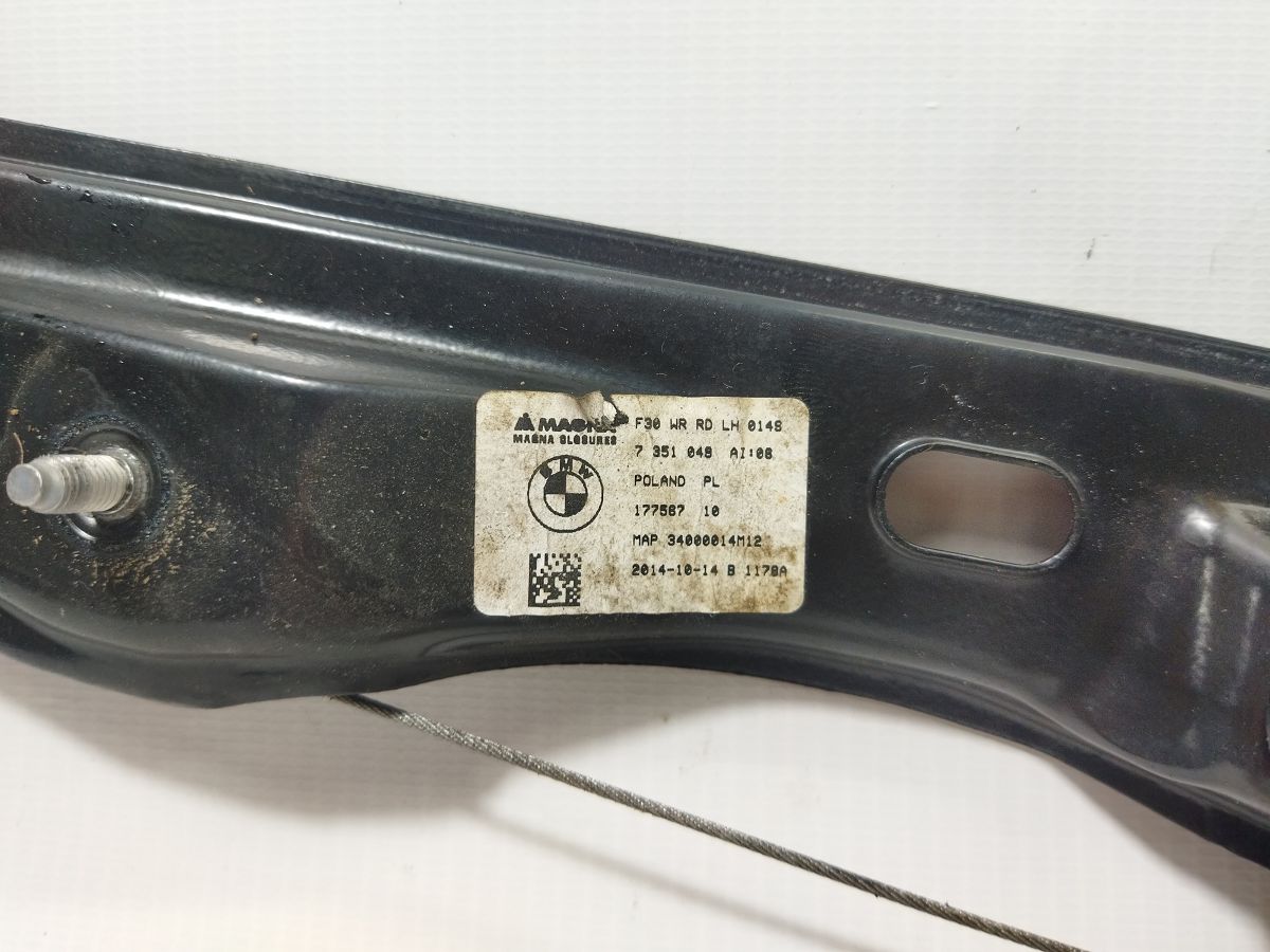 328i xdrive Склопідйомник дверей задньої лівої BMW 328i xDrive 2013-2016 51357281887 BMW 328i xDrive 2