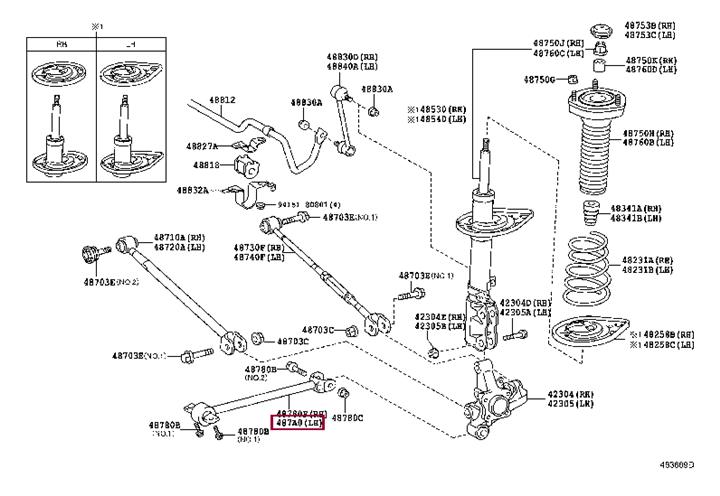 Продольный рычаг. Сайлентблок заднього поздовжнього важеля TOYOTA 487A033010 Продольный рычаг. Сайлентблок заднього поздовжнього важеля TOYOTA 487A033010
