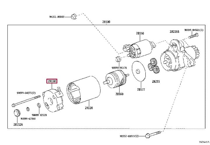 Крышки стартера. Передня кришка стартера TOYOTA 2813020020