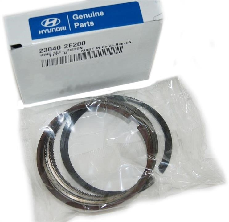 Кольца поршневые. Поршневі кільця на 1 циліндр, комплект HYUNDAI 230402E200 Кольца поршневые. Поршневі кільця на 1 циліндр, комплект HYUNDAI 230402E200