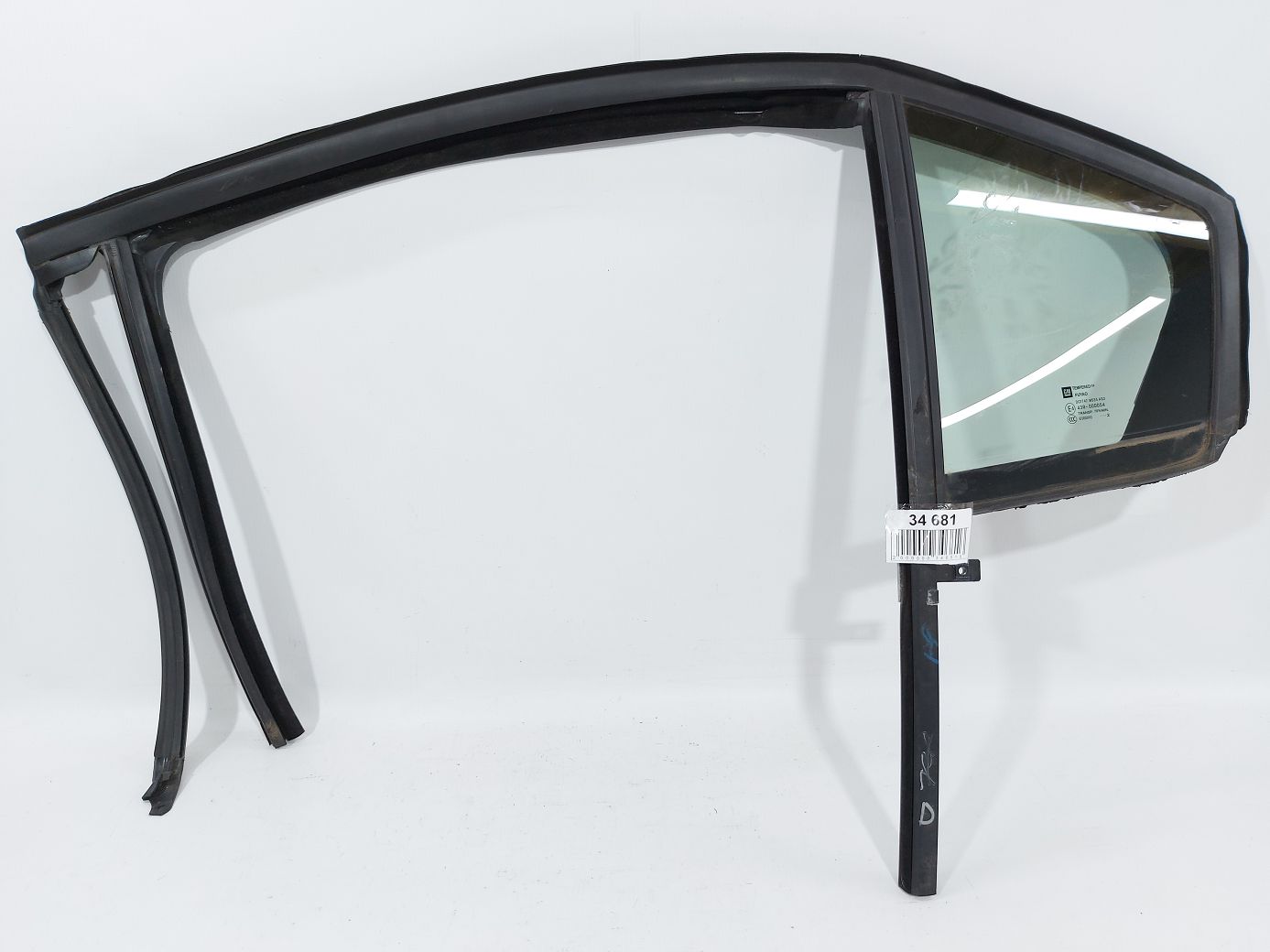 Cruze. Направляюча гумка скла двері задньої лівої Chevrolet Cruze 2011-2012 95999487 Chevrolet Cruze