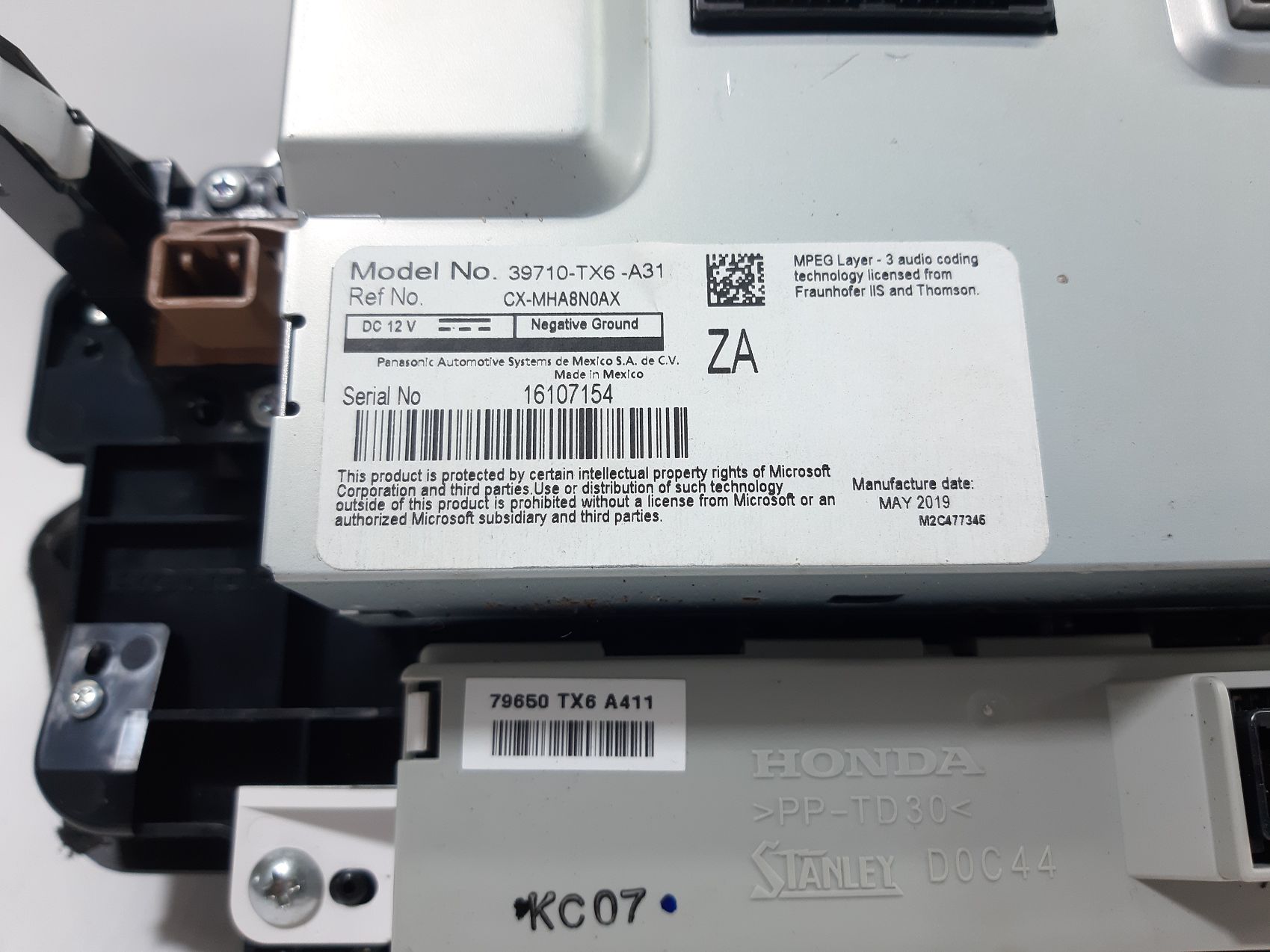 Ilx Дисплей інформаційний Acura ILX 2019-2022 39710TX6A31 Acura ILX 6