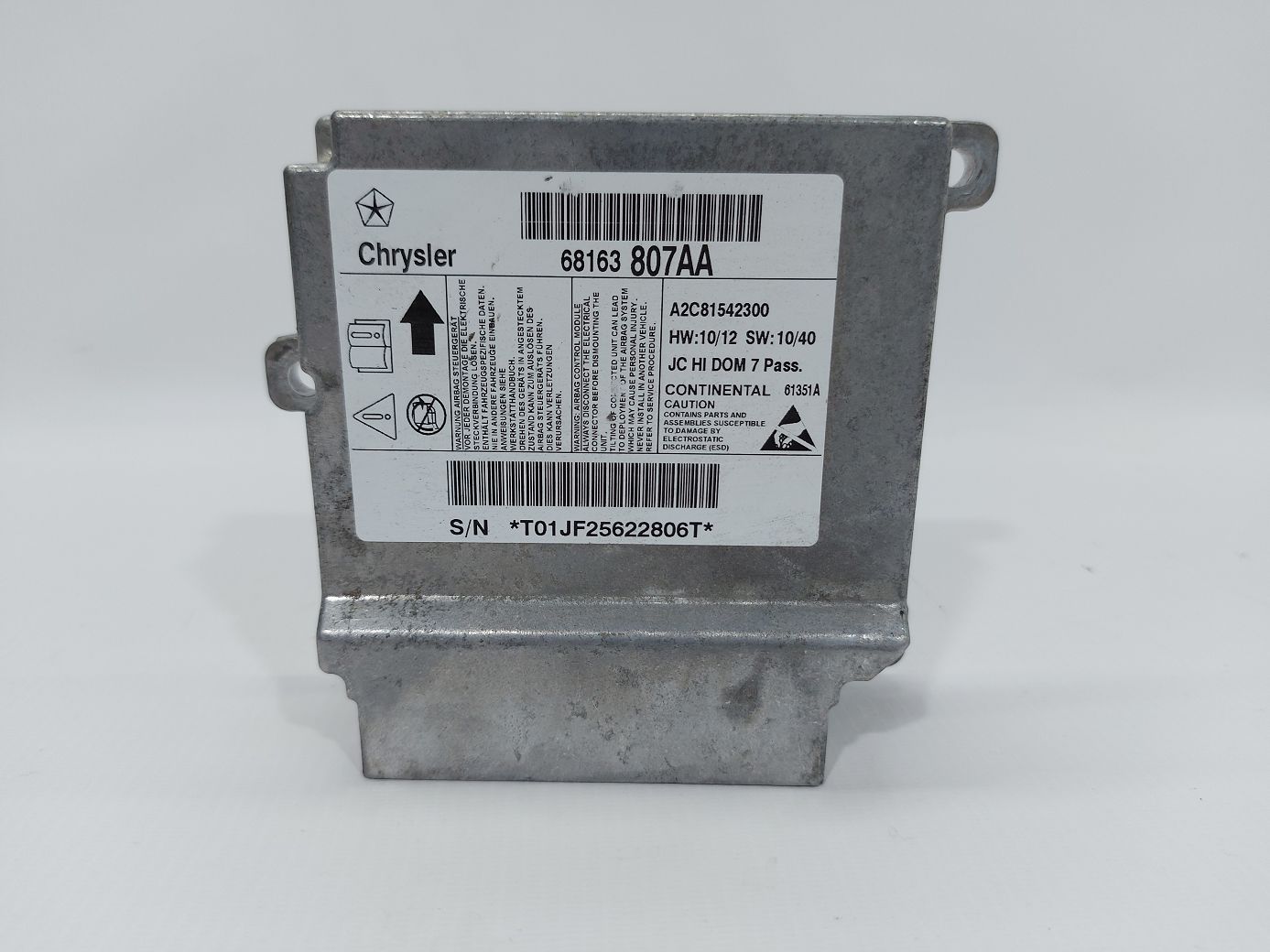 Journey. Блок Air Bag Dodge Journey 2012-2013 68163811AB Dodge Journey