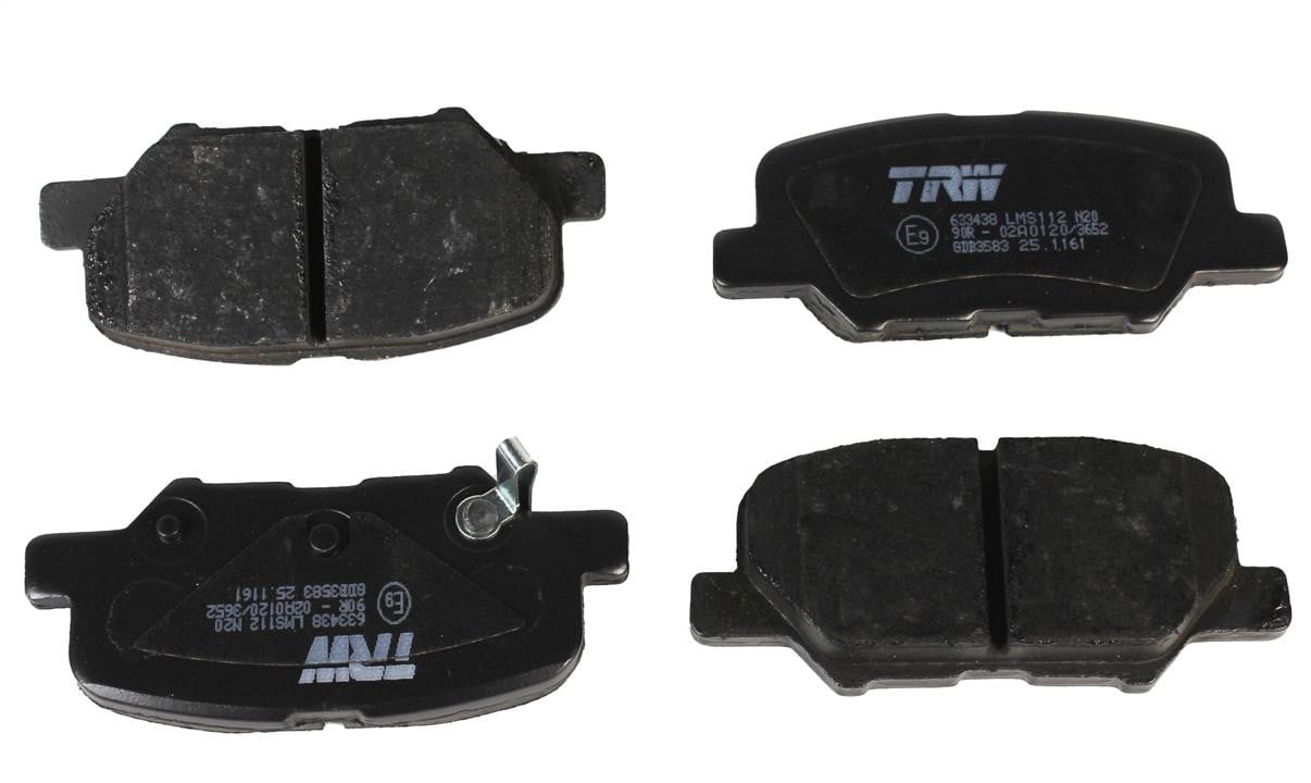 Дисковые. Гальмівні колодки дискові TRW COTEC, комплект TRW GDB3583