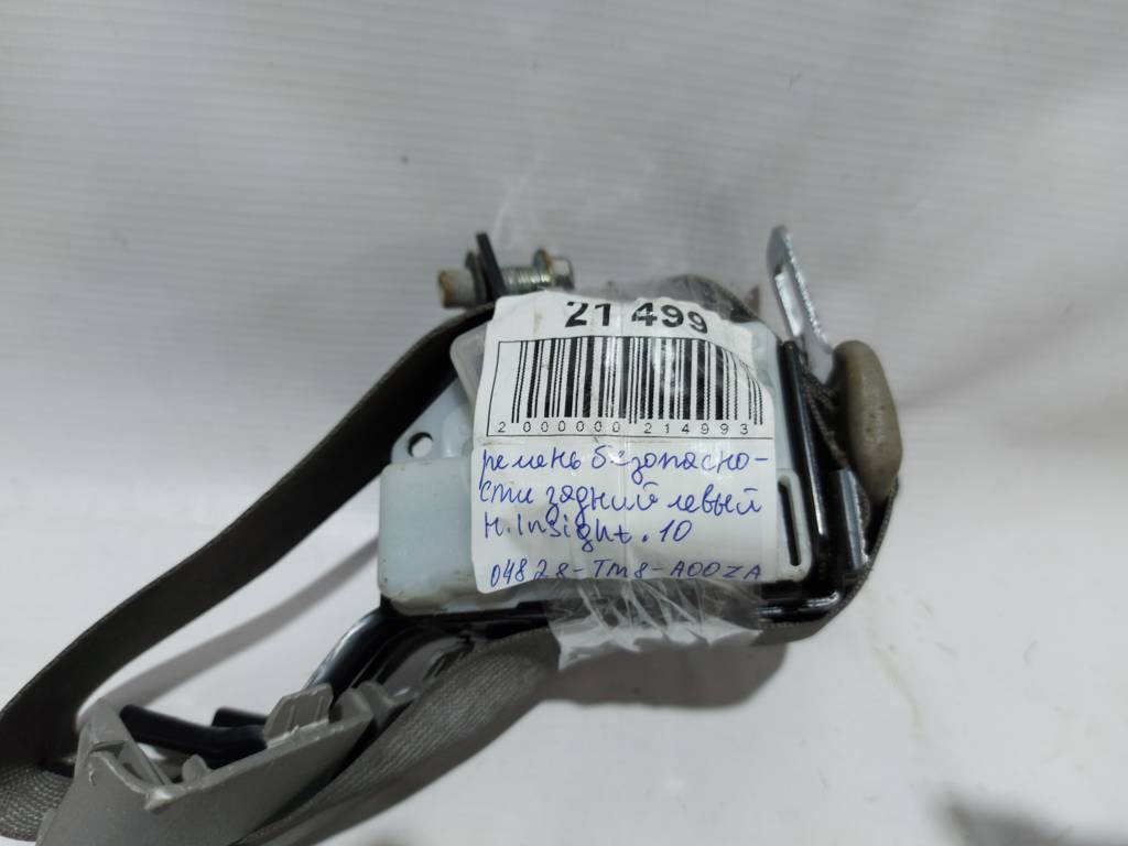 Insight Ремінь безпеки задній лівий Honda Insight 2010 04828TM8A00ZA Honda Insight 6