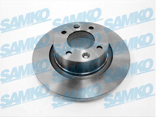 Вентилируемый. Задній невентильований гальмівний диск SAMKO C1002P