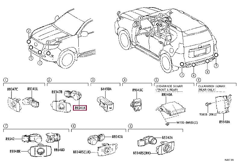 Датчики парковки (парктроник). Датчик паркування TOYOTA 8934160060C0 Датчики парковки (парктроник). Датчик паркування TOYOTA 8934160060C0