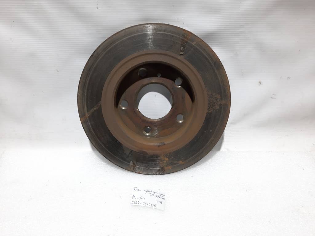 3 Диск гальмівний задній лівий/правий Mazda 3 2014-2018 BJS726251B Mazda 3 8