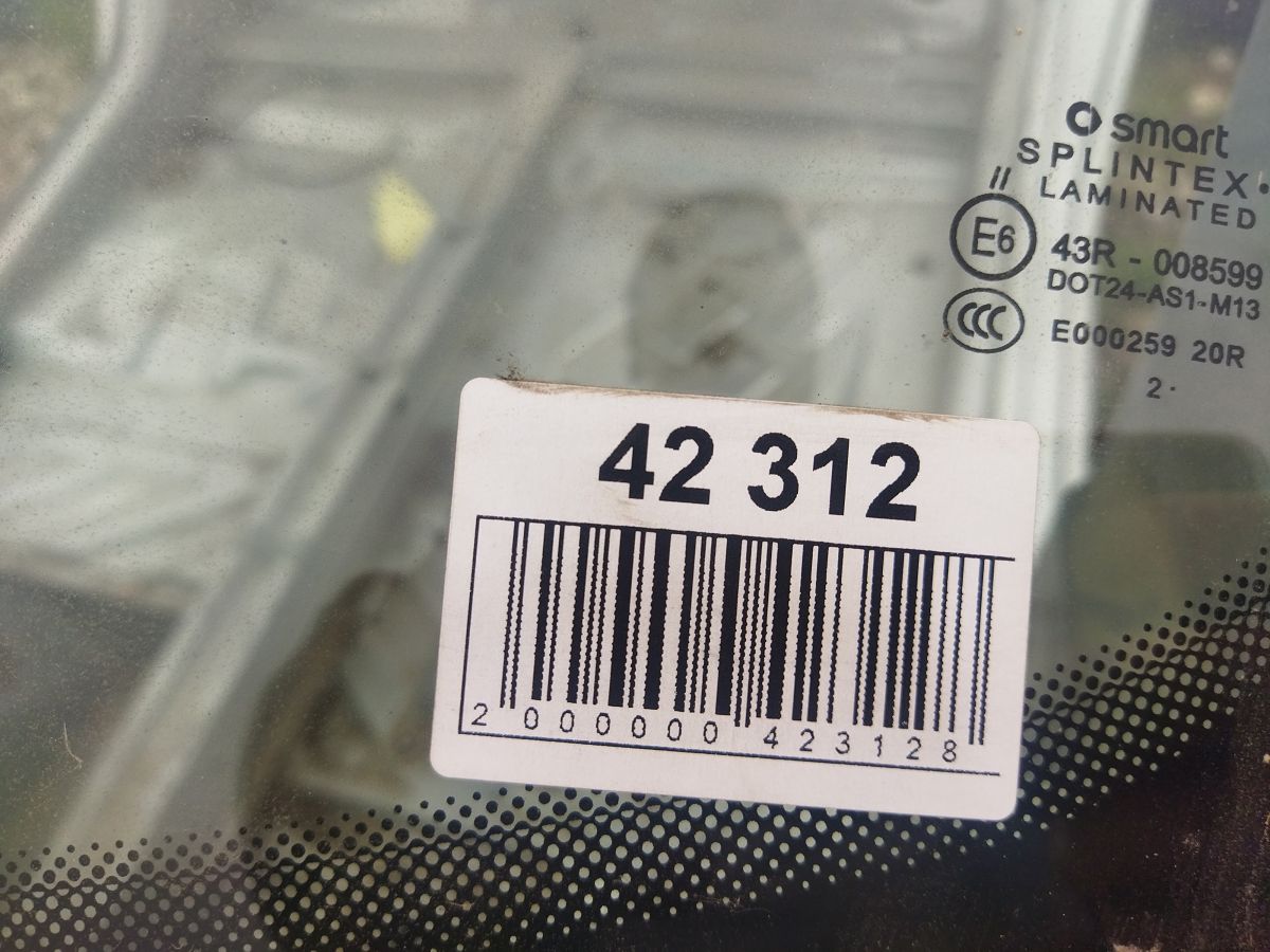 Fortwo Скло лобове Smart Fortwo 2008-2016 4516700300 Smart Fortwo 5