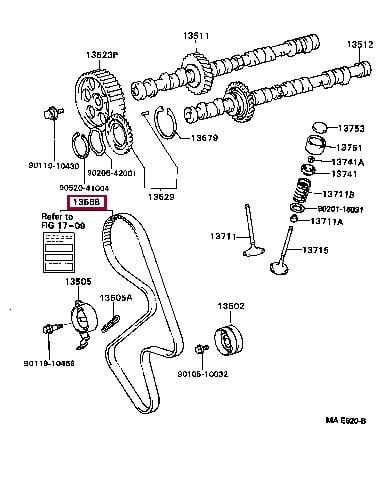 Ремни грм. Ремень ГРМ TOYOTA 1356809041