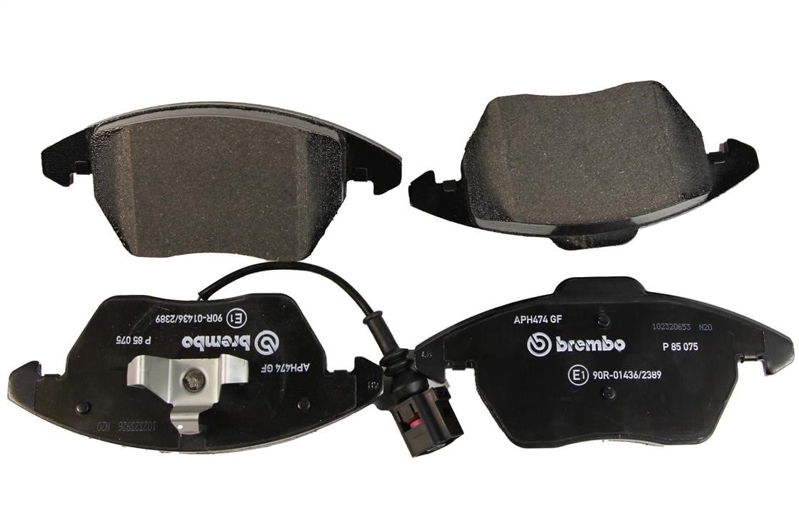 Дисковые. Передні дискові гальмівні колодки, комплект BREMBO P85075 Дисковые. Передні дискові гальмівні колодки, комплект BREMBO P85075