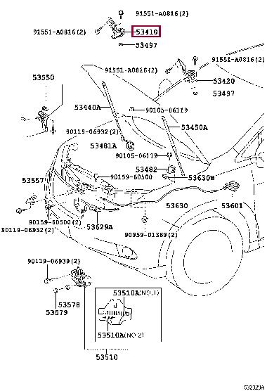 Цепи и комплекты грм. Заспокоювач ланцюга ГРМ TOYOTA 135610S011