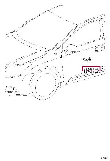 Контурно-габаритные фонари. Повторювач повороту TOYOTA 8173005070