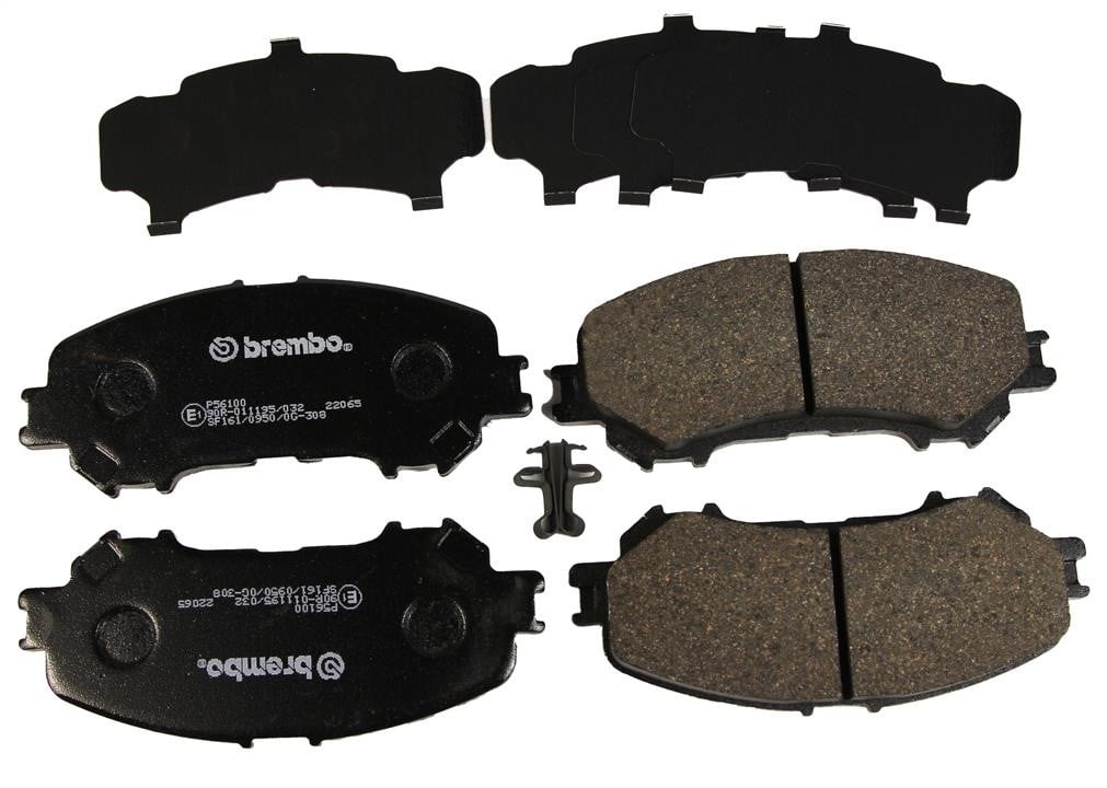 Дисковые. Передні дискові гальмівні колодки, комплект BREMBO P56100 Дисковые. Передні дискові гальмівні колодки, комплект BREMBO P56100